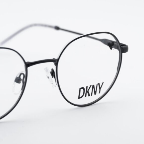DKNY DK1032 001 Eyeglasses Matte Black 48mm Round Frame main image 3